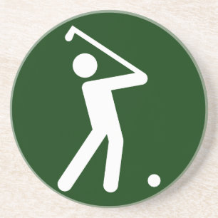 Golf-Symbol-Untersetzer Getränkeuntersetzer