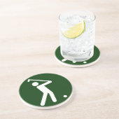Golf-Symbol-Untersetzer Getränkeuntersetzer (Seite)