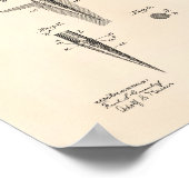 Golf T-Shirt 1899 Patentart - Alter Peper Poster (Ecke)