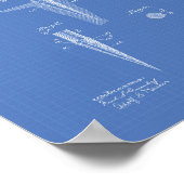 Golf T-Shirt 1899 Patentart - Blueprint Poster (Ecke)