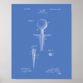 Golf T-Shirt 1899 Patentart - Blueprint Poster