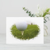 Golf T-Shirt Design Einladung (Stehend Vorderseite)