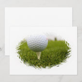 Golf T-Shirt Design Einladung (Vorne/Hinten)
