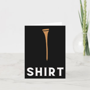 Golf T-Shirt Funny Golfspielen Karte