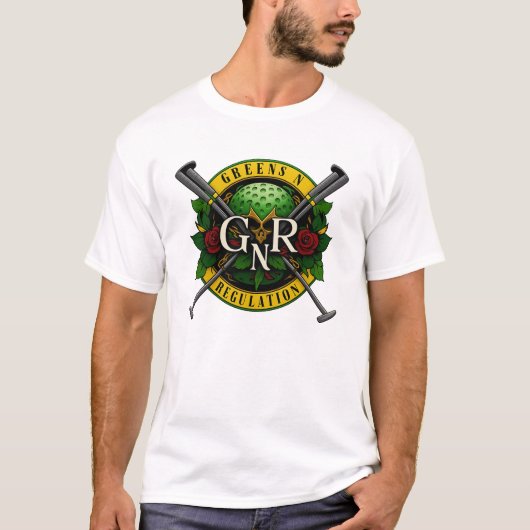 Golf T-Shirt Gun's N Roses Theme (Vorderseite)