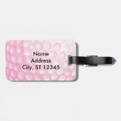 Golf T-Shirt | Rosa Gepäckanhänger (Rückseite horizontal)