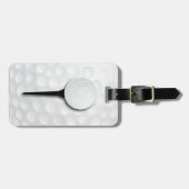 Golf T-Shirt | Schwarz Gepäckanhänger (Vorderseite horizontal)