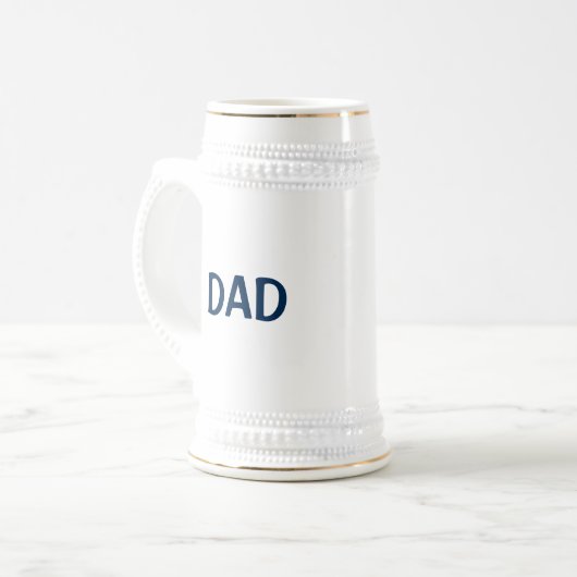 Golf T-Shirt Time Golfing Vater Name Beer Stein Bierglas (Vorderseite Links)