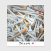 Golf T-Shirts Aufkleber (Blatt)