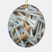 Golf T-Shirts Keramik Ornament (Links)