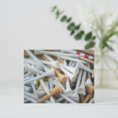 Golf T-Shirts Postkarte (Stehend Vorderseite)