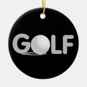 GOLF T - Shirts und Geschenke Keramikornament (Vorne)