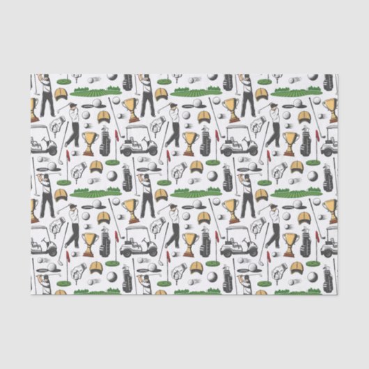 Golf Tag Seidenpapier (Vorderseite)