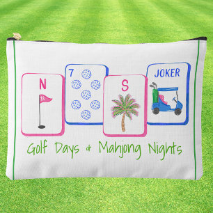 Golf Tage & Mahjong Nächte / Golf Kacheln Mahjong Zubehörtasche