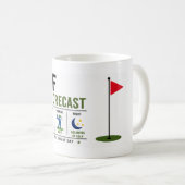 Golf-Tagesablauf Golfer Kaffeetasse (VorderseiteRechts)