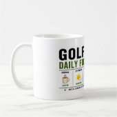 Golf-Tagesablauf Golfer Kaffeetasse (Links)
