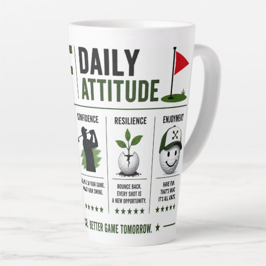 Golf-Tageskaffee Milchtasse (Rechte Ecke)