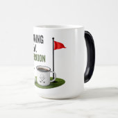 Golf-Tageskaffee Verwandlungstasse (VorderseiteRechts)
