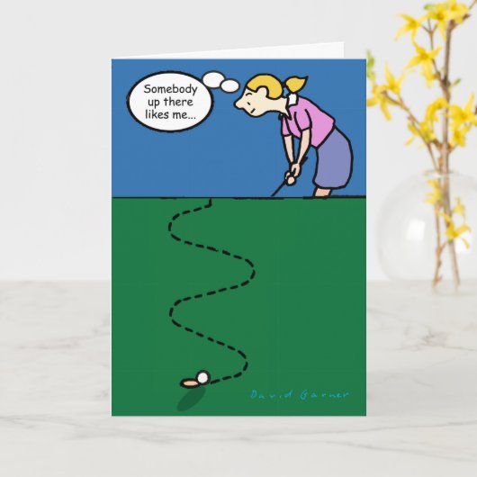 Golf-Tageskarte der Mutter Karte (Gelbe Blume)