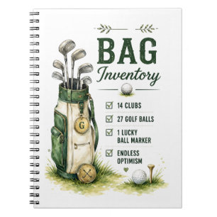 Golf-Tagesleben Lustige Checkliste Notizblock
