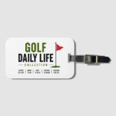 Golf Tägliche Lebensroutine Gepäckanhänger (Vorderseite (Horizontal))