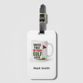 Golf Tägliche Lebensroutine Gepäckanhänger (Vorderseite Vertikal)