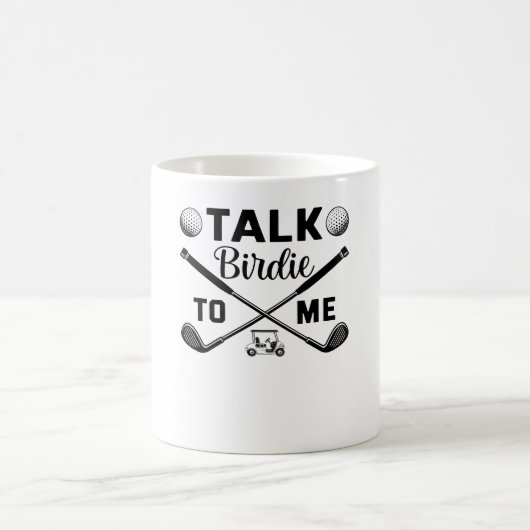 Golf Talk Birdie to Me Funny Kaffeetasse (Mittel)