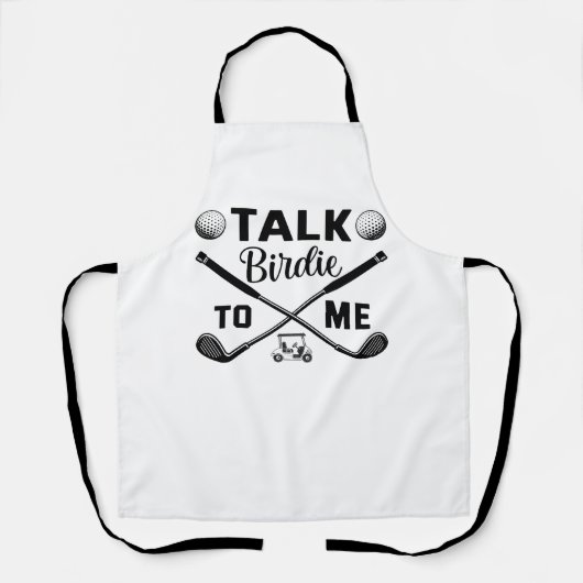 Golf Talk Birdie to Me Funny Schürze (Vorderseite)