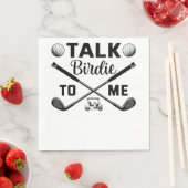 Golf Talk Birdie to Me Funny Serviette (Beispiel)