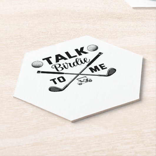 Golf Talk Birdie to Me Funny Untersetzer (angewinkelt)