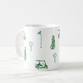 Golf-Tasse Kaffeetasse (Vorderseite Links)