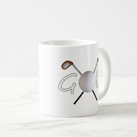 Golf-Tasse Kaffeetasse (VorderseiteRechts)