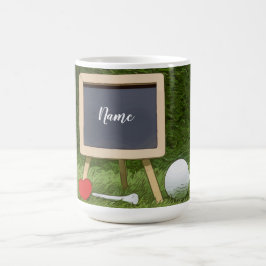 Golf-Tasse mit Golfball und Tee Kaffeetasse