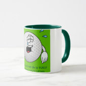 Golf Tasse verfügt über Golfball mit verletzten Ge (VorderseiteRechts)