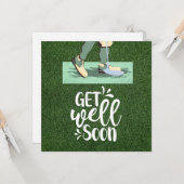 Golf Tauchen Sie ein mit Golfer Golf auf Grün Karte (Vorderseite/Rückseite Beispiel)