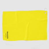 Golf-Team der Universität Gelb und Schwarz Golfhandtuch (Horizontal)