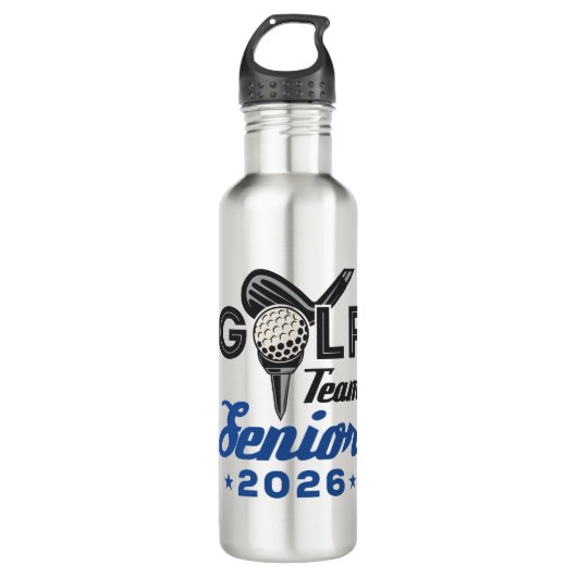 Golf Team Senior 2026 Schließen Golfer Edelstahlflasche (Vorderseite)