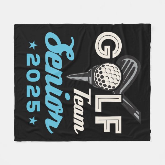 Golf Team Senior Class of 2025 Golfer Fleecedecke (Vorderseite (Horizontal))