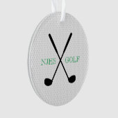 Golf Team Turnier Souvenir Personalisiert Ornament (Vorderseite)