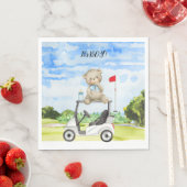Golf Teddy Bear It's Boy for Baby Shower Serviette (Beispiel)
