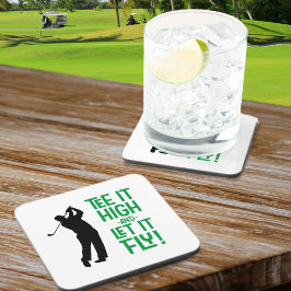Golf Tee Funny Humor Moderne Sport Klassische Part Getränkeuntersetzer