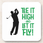 Golf Tee Funny Humor Moderne Sport Klassische Part Getränkeuntersetzer (Vorderseite)