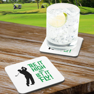 Golf Tee Lustiger Humor Moderne Sportarten Klassis Getränkeuntersetzer
