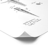 Golf-Tee-Patent Poster (Ecke)