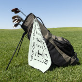 Golf Tee Science Puff Handtuch (Gras)