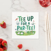 Golf tee up for Par Tee Golfer Party  Serviette (Beispiel)