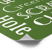 Golf Term Subway Sign Poster (Ecke)