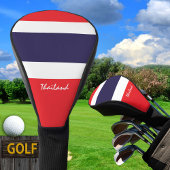 Golf Thailand & Thai Flag / Golf Clubs Abdeckung Golf Headcover