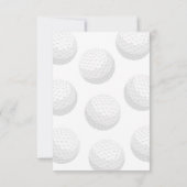 Golf Thank You Card Dankeskarte (Rückseite)