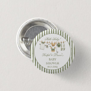 Golf Thema Bär Baby Shower Button